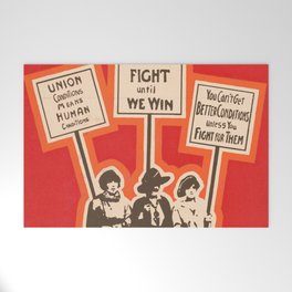 Chicago Womens Labor Union - Vintage Poster- Feminism - Chicago History Welcome Mat