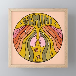 Gemini Framed Mini Art Print