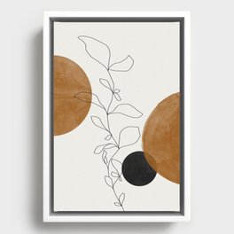 Abstract Plant Framed Canvas