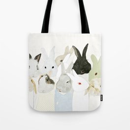 Many rabbits Tote Bag