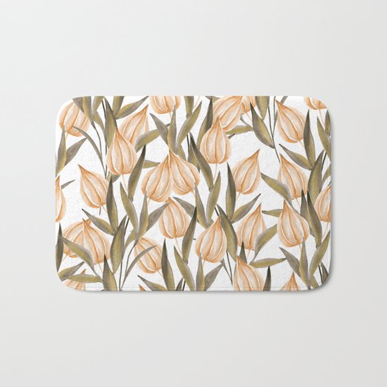Winter cherry Bath Mat