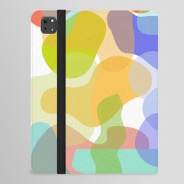 Spring summer vibrant colours abstract shapes iPad Folio Case