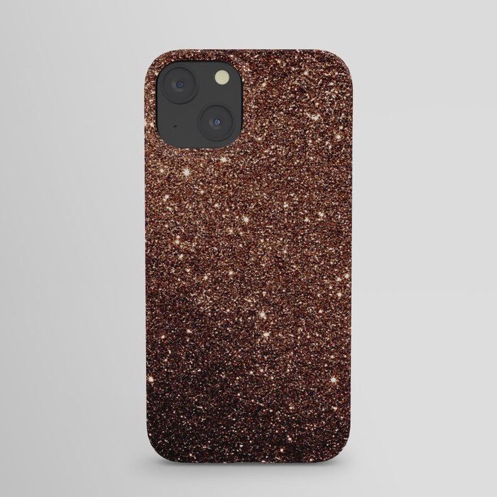 Brown Glitter Pattern iPhone Case