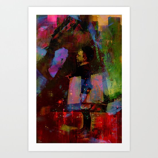 Just around the corner Art Print
