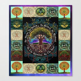 Beautiful tree of life gift for tree of life lover bedding decor idea Canvas Print