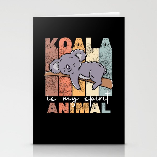 Koala Is My Spirit Animal - Sweet Koalas Vintage Stationery Cards
