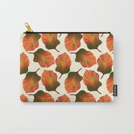 Canna Tropicanna Leaves in Orange Carry-All Pouch
