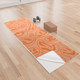 Orange Soda Dripping Happiness Yoga Towel