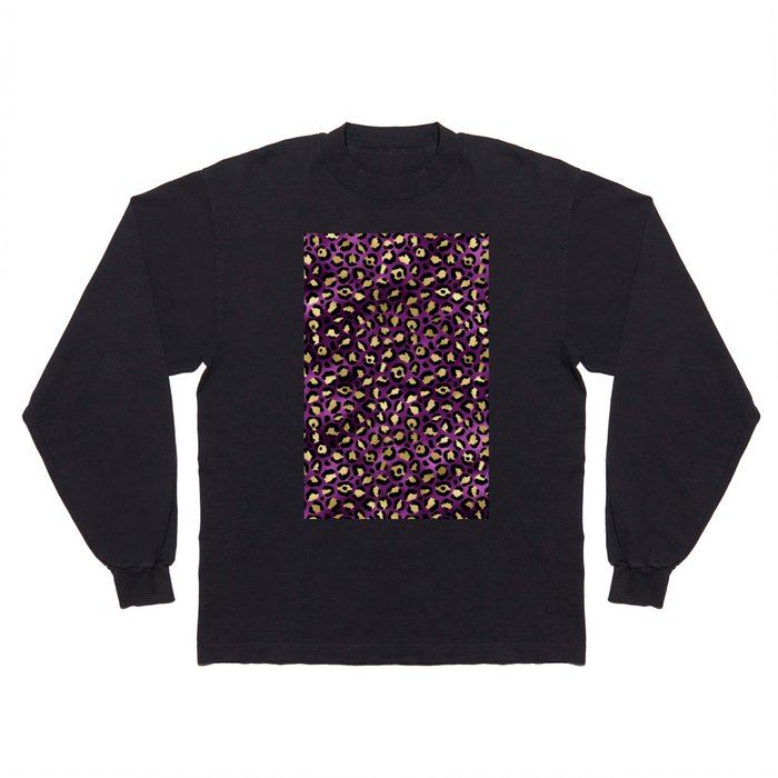 Purple / Lavender Leopard Print // Leopard Prints On Me Long Sleeve T Shirt