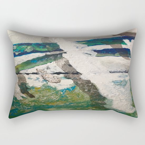 Polar Bear Going Home Rectangular Pillow