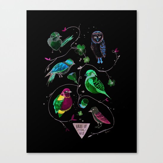 BIRDS OF THE WILD Canvas Print