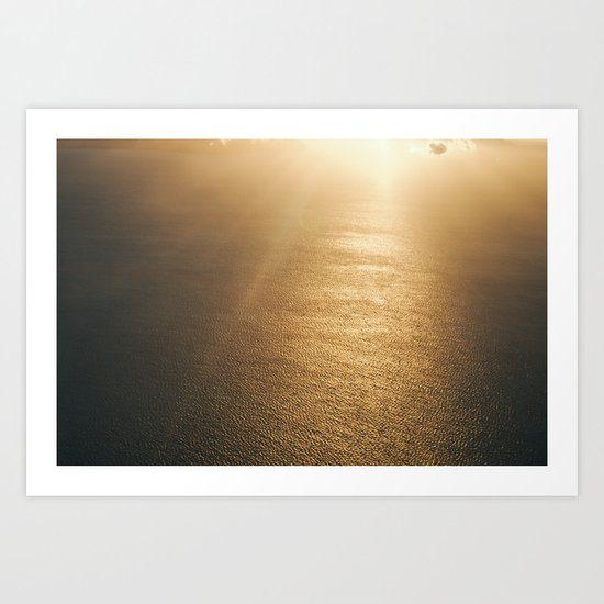 Golden Water Art Print