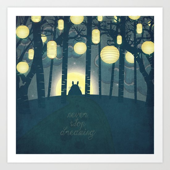Totoro ' s Dream Art Print