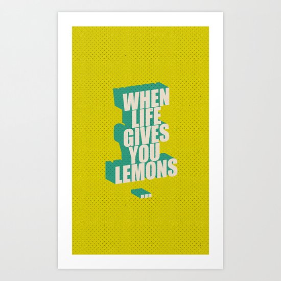 LEMONS Art Print