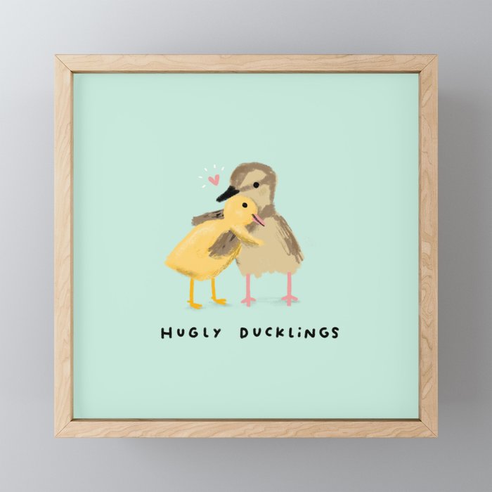 Hugly Ducklings Framed Mini Art Print