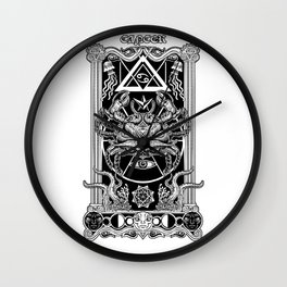 Abyss Cancer Obscurity Wall Clock