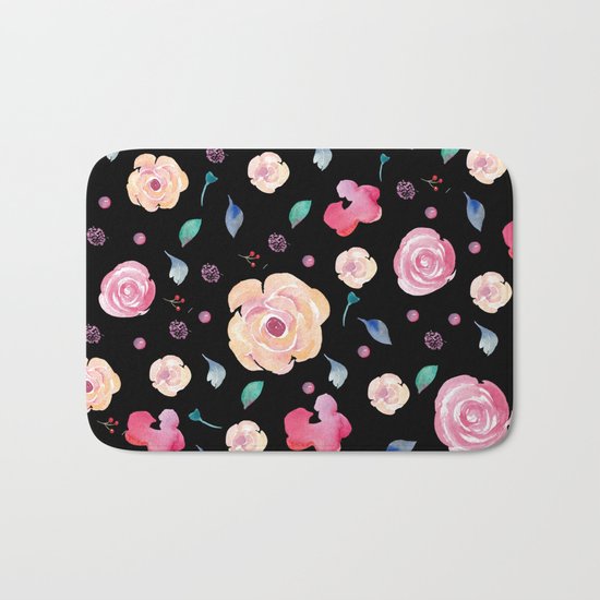 Springtime florals II Bath Mat