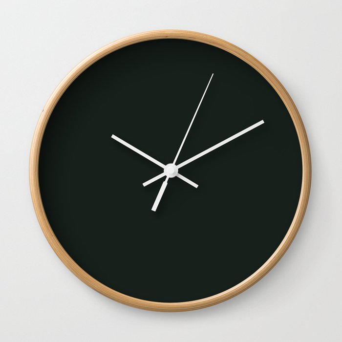 Cynical Green-Black Wall Clock