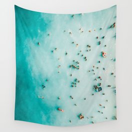 Beach Photography, Aerial Blue Ocean Print, Large Turquoise Ocean Poster, Coastal Wall Art, Beach Wall Tapestry