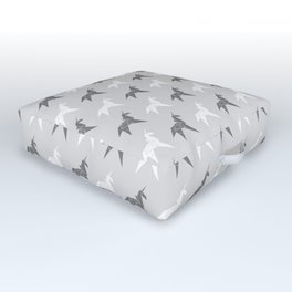 Origami Unicorn Grey Outdoor Floor Cushion