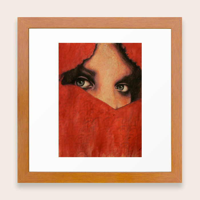 Scarf Girl 1 Framed Art Print By Shawnburke Society6