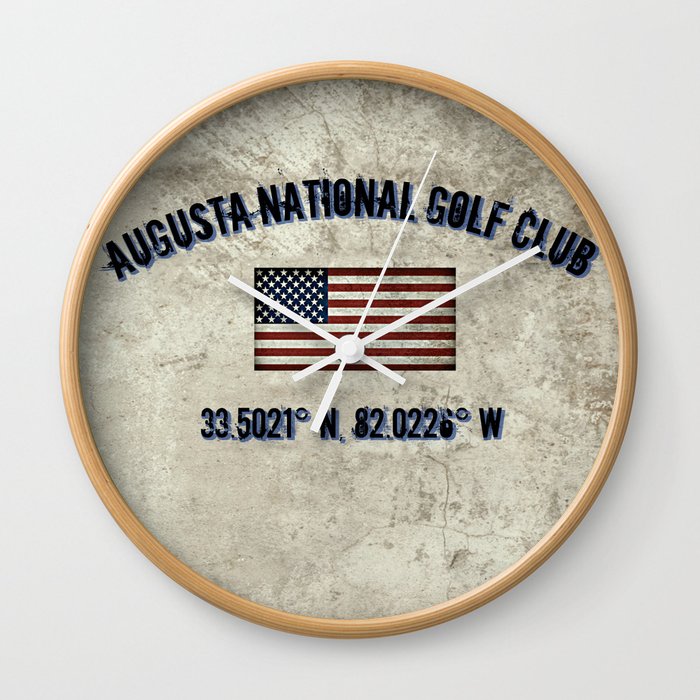 Augusta National Golf Club, Coordinates Wall Clock