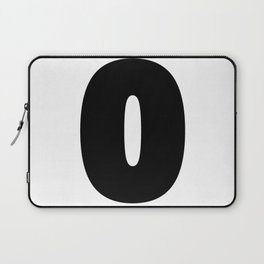 0 (Black & White Number) Laptop Sleeve