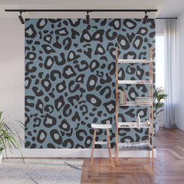 Cheetah Leopard Grey Pattern Wall Mural