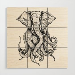 Octophant Wood Wall Art
