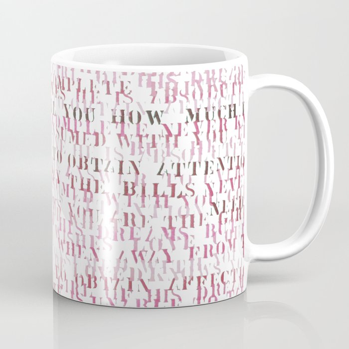 Sentences of Love Red Coffee Mug