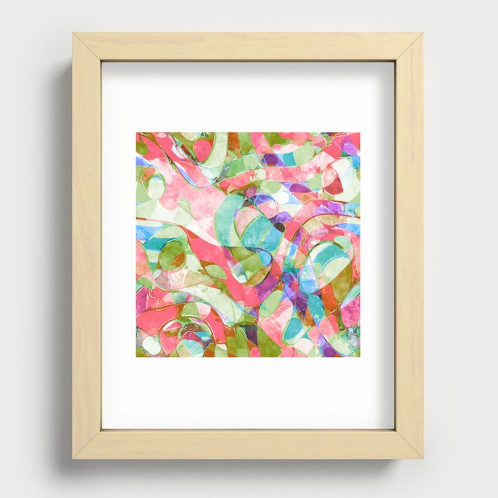 Bright Abstract 4 Recessed Framed Print