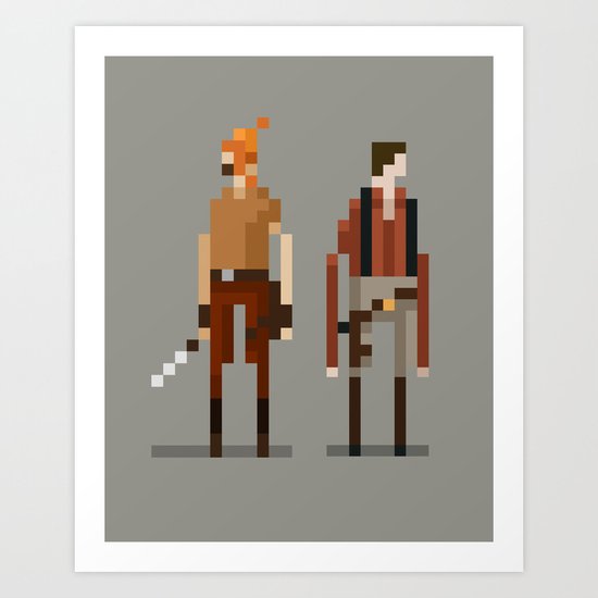 Brains and Brawn Art Print