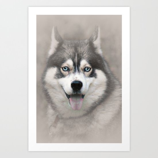 Siberian Husky 2 Art Print