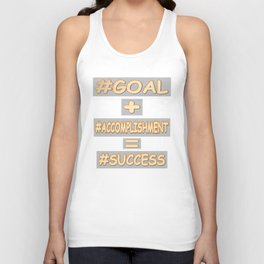  "SUCCESS EQUATION" Cute Expression Design. Buy Now Unisex Tank Top