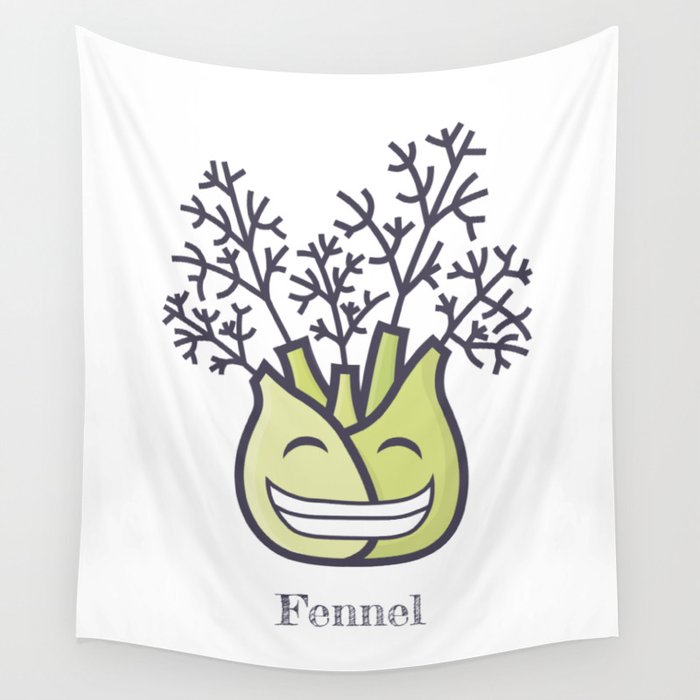 Happy Fennel Wall Tapestry