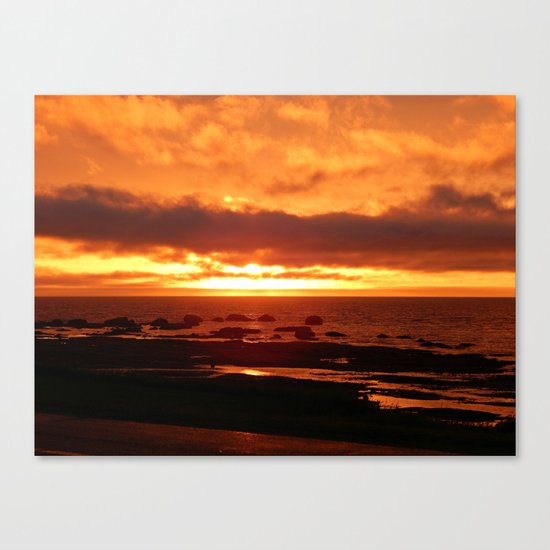 Skies of Fury at Sunset Canvas Print