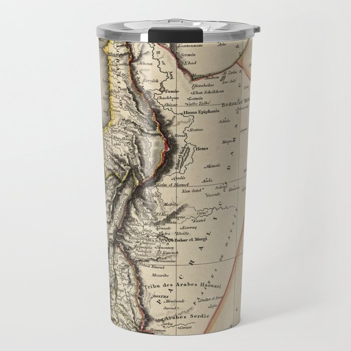 Map of Syria 1817 Travel Mug