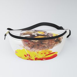 Red admiral and marigold Fanny Pack
