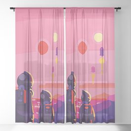Astronaut Sheer Curtain