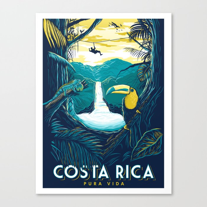 costa rica rainforest Canvas Print