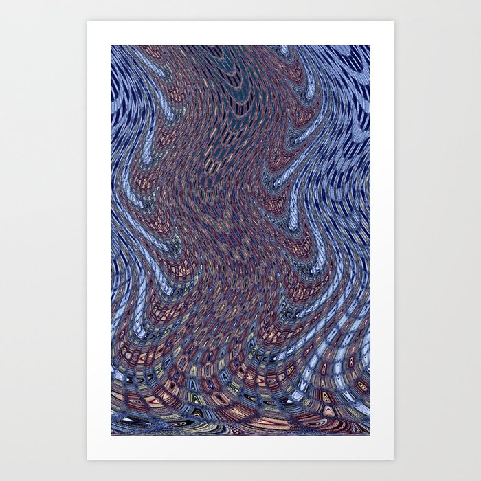 Shades Of Purple Abstraction Art Print