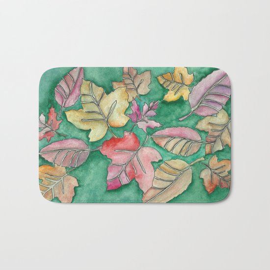 Fall Leaves Fall Bath Mat