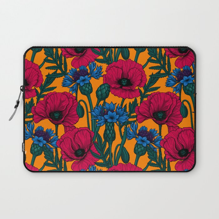 Red poppies and blue cornflowers Laptop Sleeve