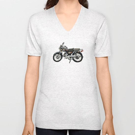 Motorcycle (Red & Black) Unisex V-Neck
