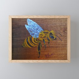 Humble Bumble Bee Framed Mini Art Print