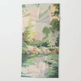 Central Park Beach Towel