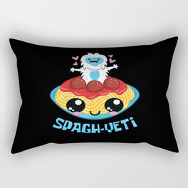Spaghetti Yeti Bigfoot Noodle Yeti Rectangular Pillow