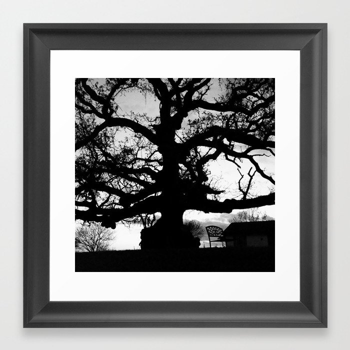 Spooky Tree Framed Art Print