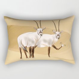 Arabian Oryx Rectangular Pillow