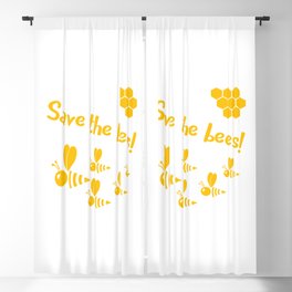 Save the bees! by Beebox Blackout Curtain